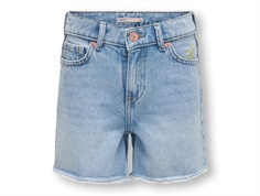 Kids ONLY denim shorts light blue with embroidery  